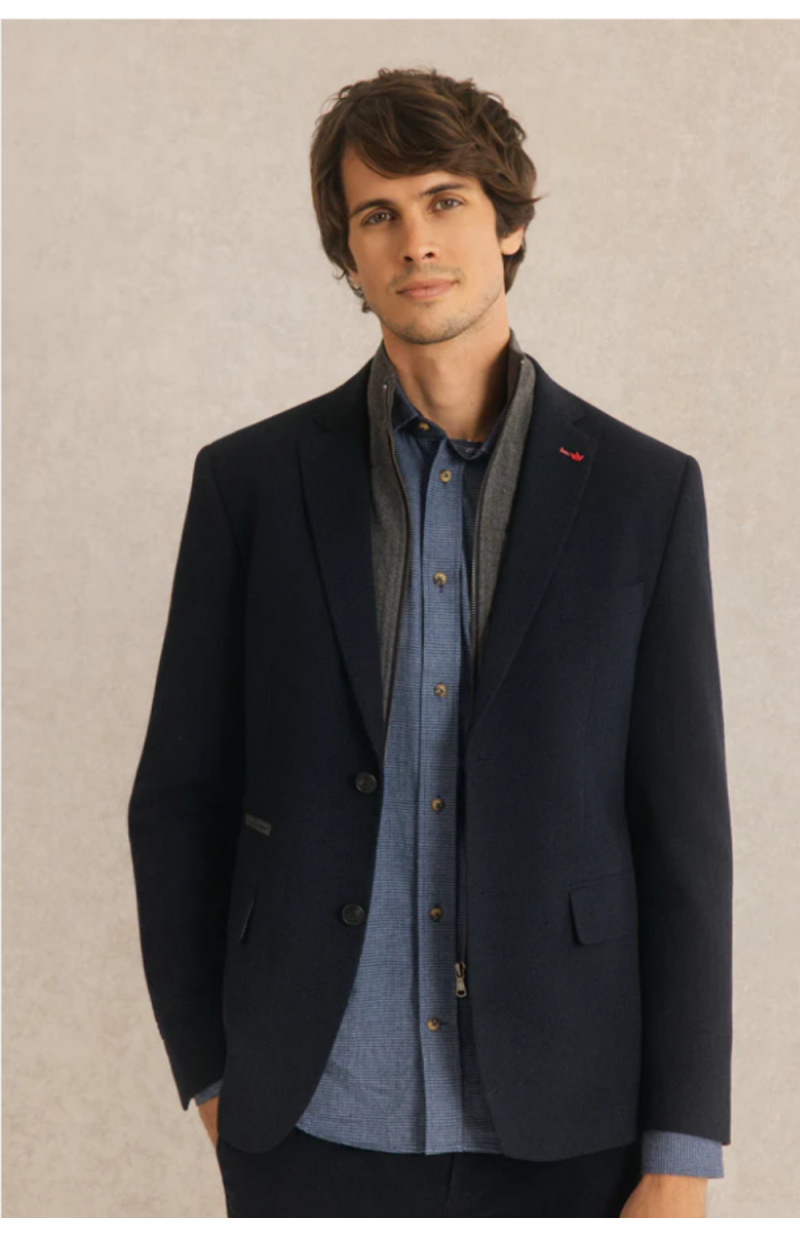 Blazer Brice ajusté bleu foncé Blazer Brice ajusté bleu foncé