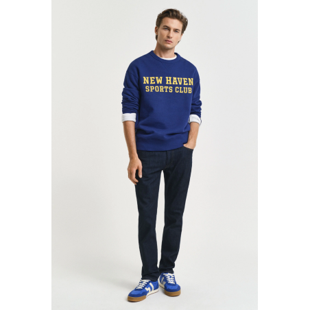 Jean slim denim stretch bleu foncé