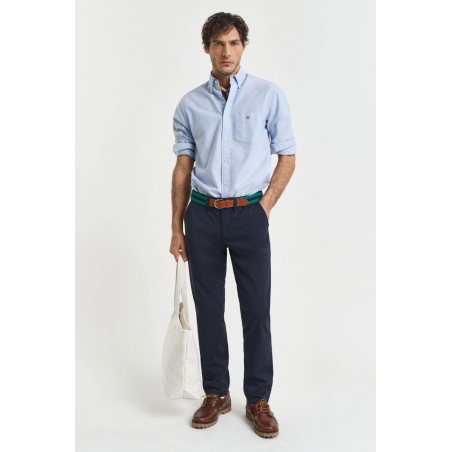 Pantalon chino coupe slim marine