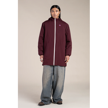 Parka Pompidou doublée polaire prune