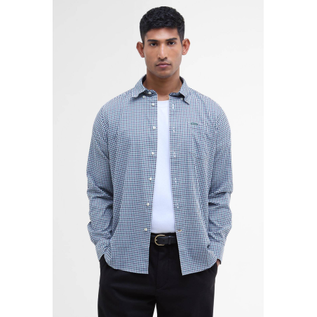 Chemise Padshaw ajustée vichy vert