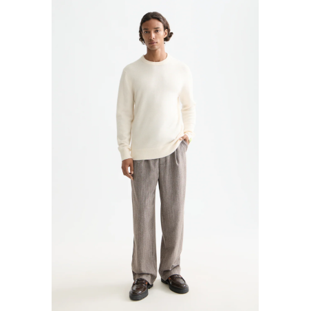 Pull regular fit crème