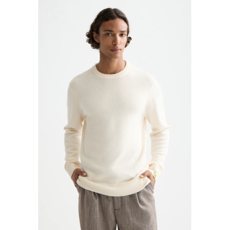 Pull regular fit crème