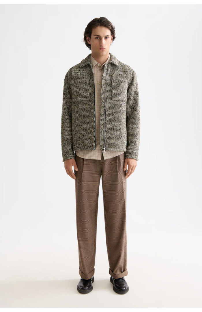 Surchemise tweed laine