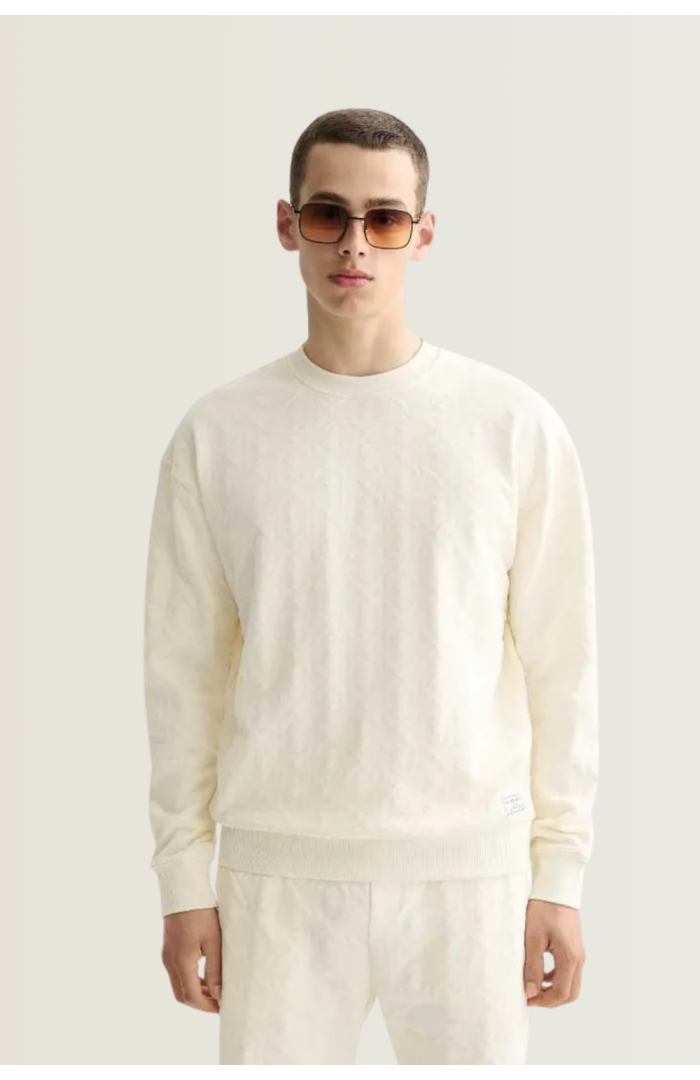 Sweat jacquard Terry beige