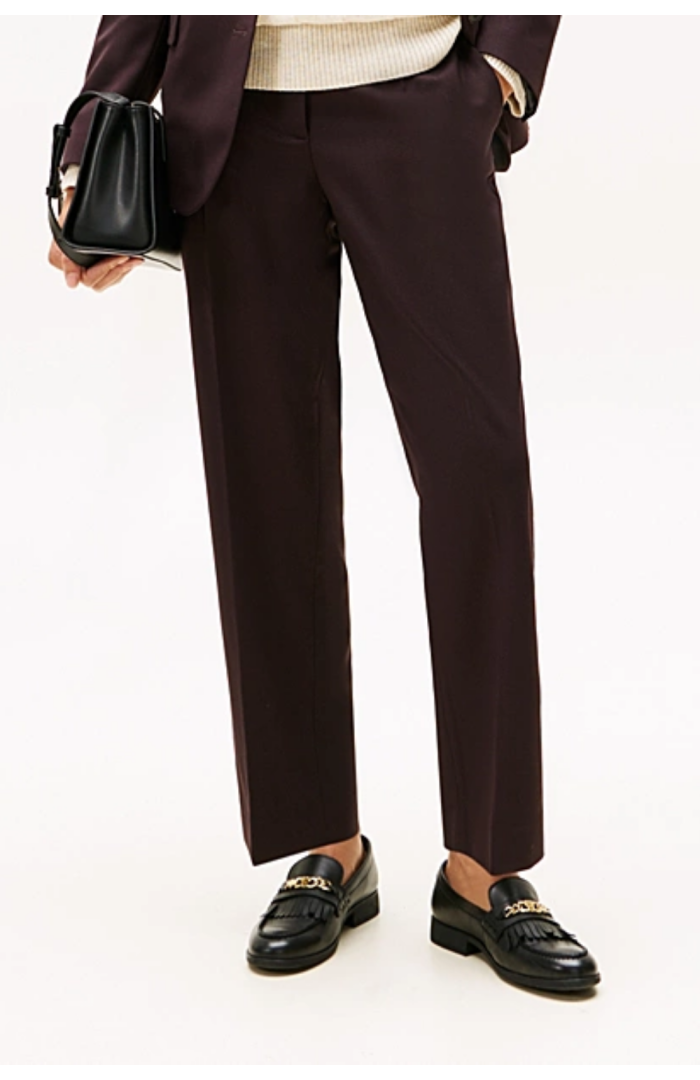 Pantalon Timeless regular bordeaux