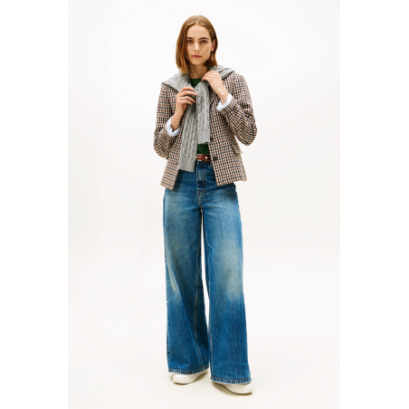 Blazer Heritage carreaux laine Brown
