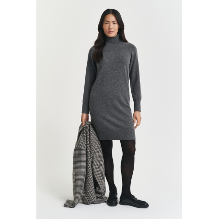 Robe laine extra-fine grise