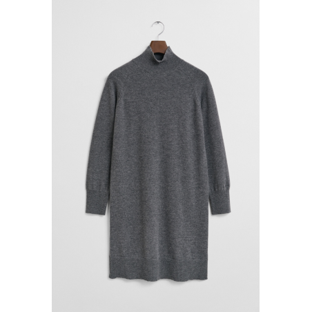Robe laine extra-fine grise