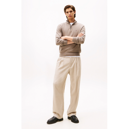 Pull Pima zip cachemire