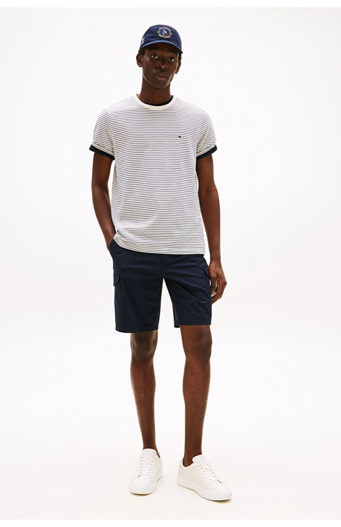 T-shirt preppy ivory navy