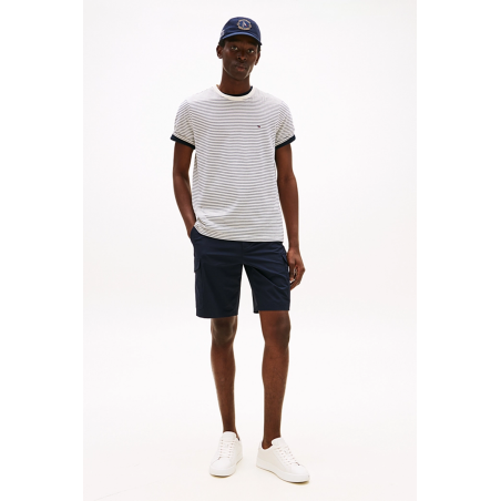 T-shirt preppy ivory navy