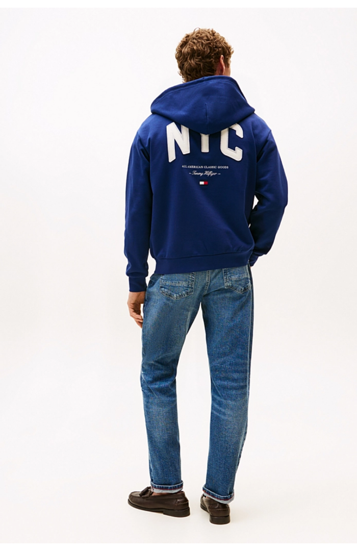 Sweat zippé Athleisure preppy navy