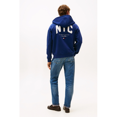 Sweat zippé Athleisure preppy navy