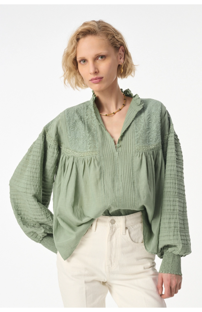 Blouse Dahlia brodée