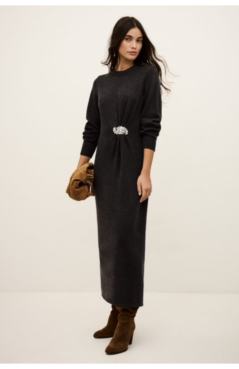 Robe Cynthia gris carbone Robe Cynthia gris carbone