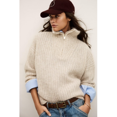 Pull Beltane beige ficelle