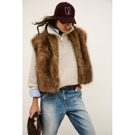 Pull Beltane beige ficelle