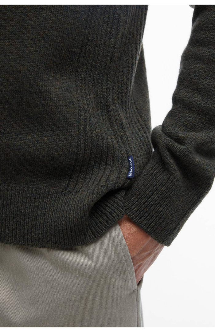 Pull Holden demi-zip en laine vert Pull Holden demi-zip en laine vert