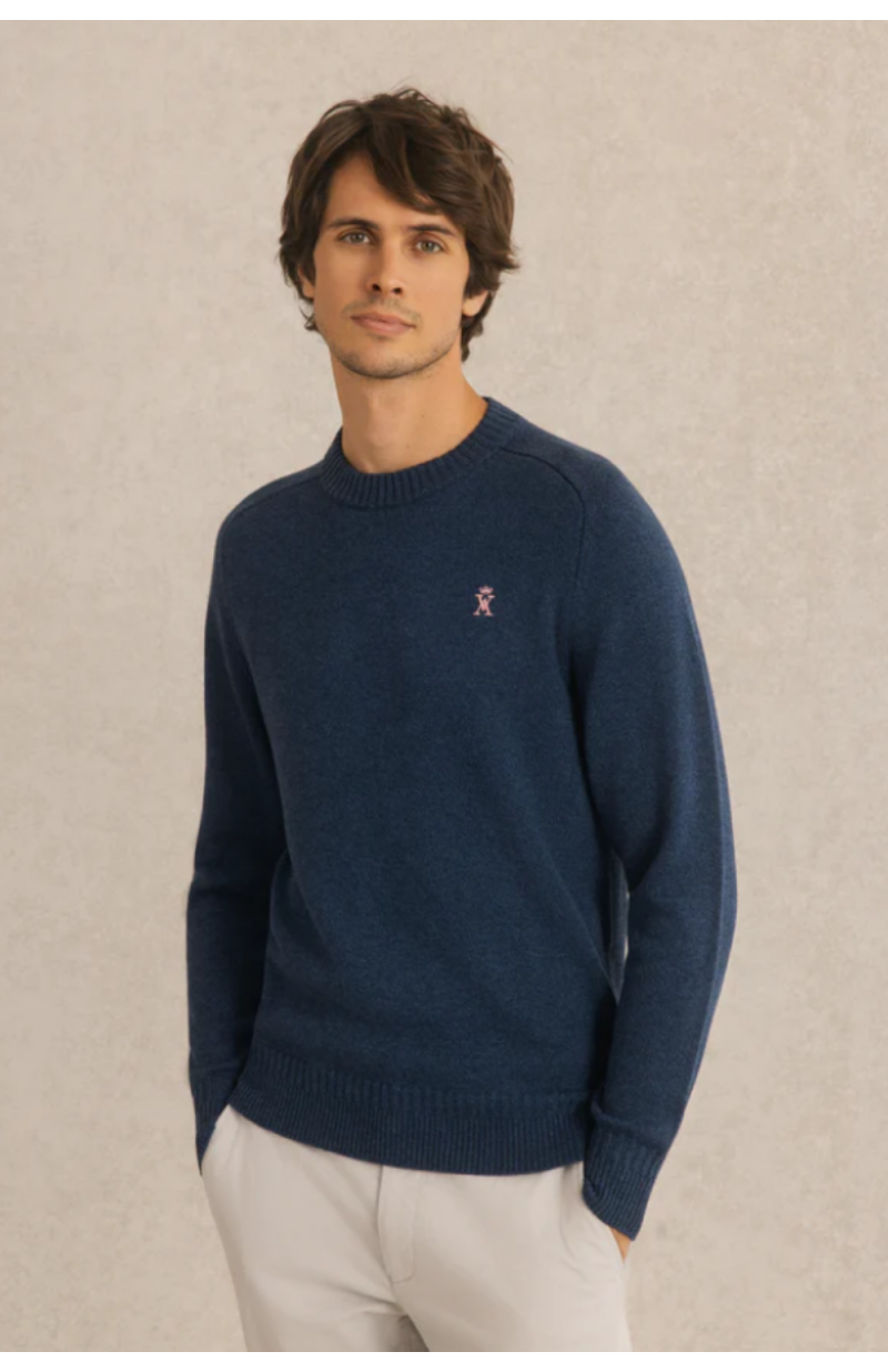 Pull Karyl col rond navy Pull Karyl col rond navy