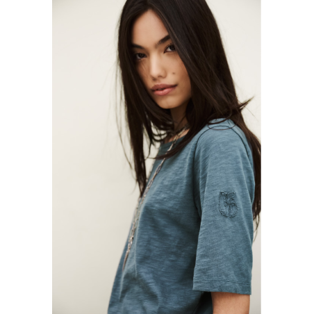 T-shirt Vina bleu