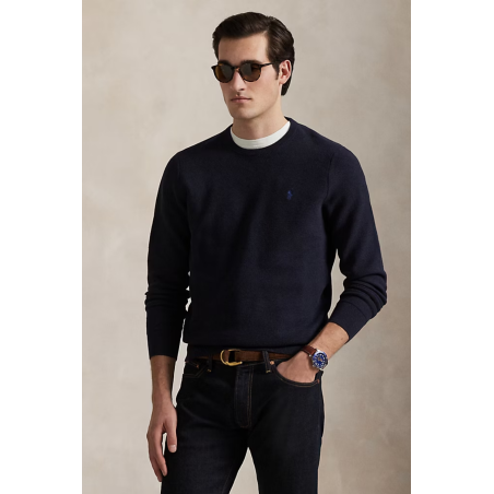 Pull coton piqué