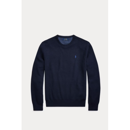 Pull coton piqué