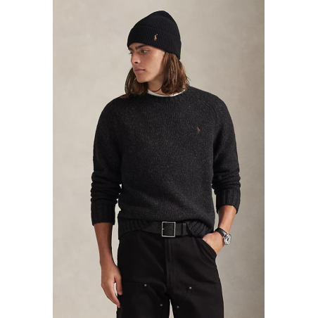 Pull jaspé laine mélangée