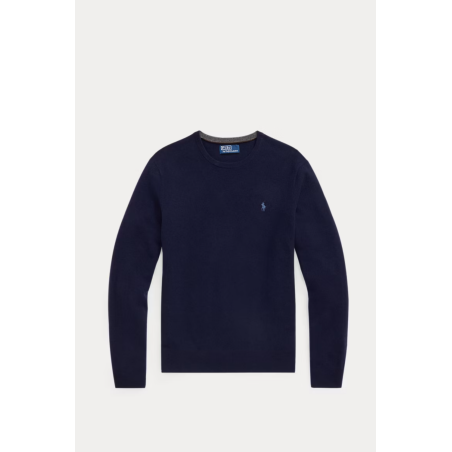 Pull laine bleu marine