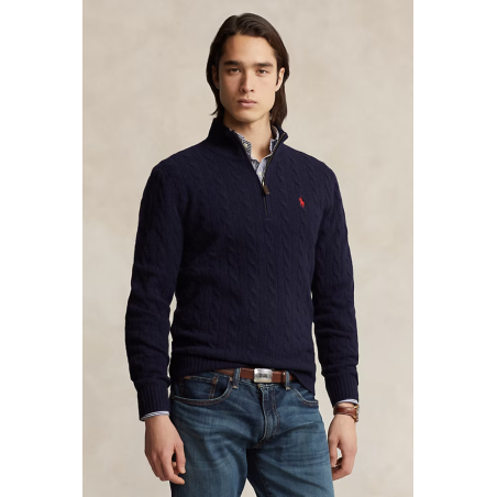 Pull torsades laine cachemire
