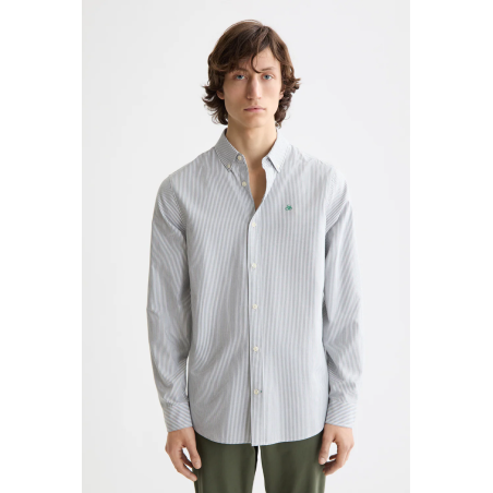 Chemise oxford rayée