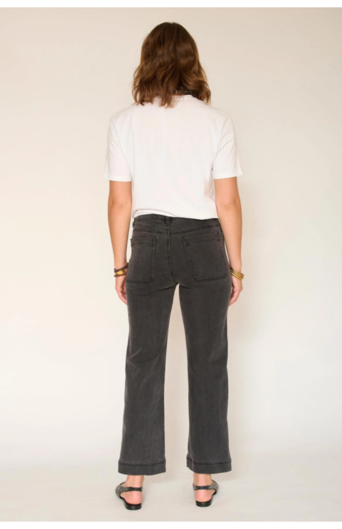 Jean large THE FRIDA POWER STRETCH noir délavé Jean large THE FRIDA POWER STRETCH noir délavé