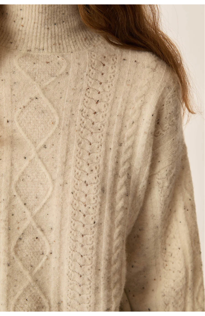 Pull DINO crème tweed