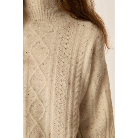 Pull DINO crème tweed