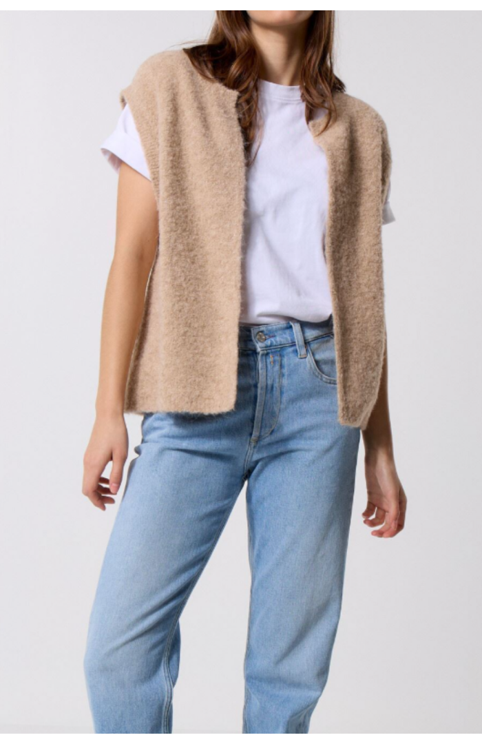Gilet ACHILLE sans manches bouclette