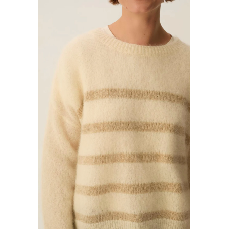 Pull ALEO crème doré