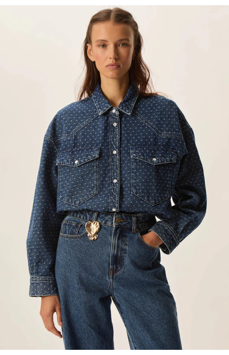 Chemise LOLLY en jean bleu Chemise LOLLY en jean bleu