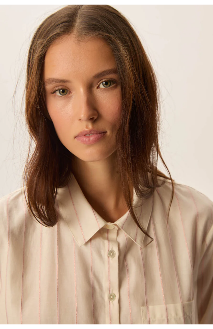 Chemise TINETTE rayée Louisiana Rose