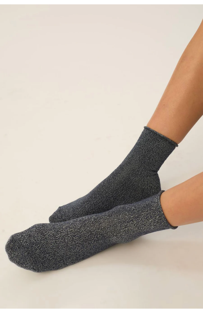 Chaussettes PRUDY en coton lurex bleu Chaussettes PRUDY en coton lurex bleu